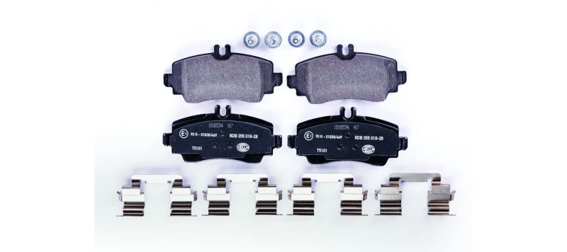 Image of HELLA Brake pad set HELLA 8DB 355 018-281