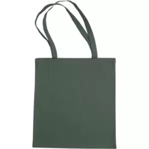 image of Jassz Bags "Beech" Cotton Large Handle Shopping Bag / Tote (Pack of 2) (One Size) (Military Green) - Military Green