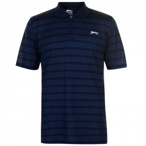 Slazenger Stripe Polo Shirt Mens - Navy