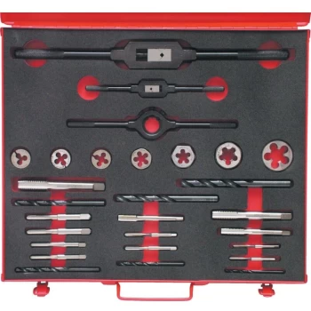Image of NO.10-3/4' UNC 28-Pce HSS Threading Set in Case - Sherwood