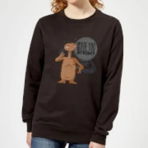 Image of ET Where Are You From Womens Sweatshirt - Black
