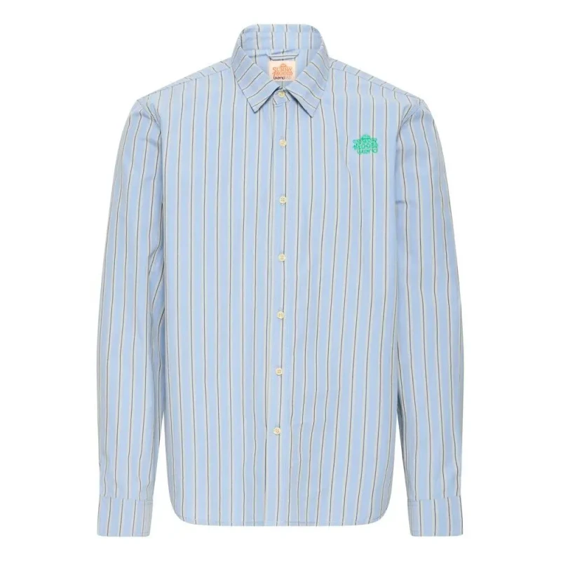 Image of Blend Long sleeve shirt Blend Sun Stripe Bleu Male L