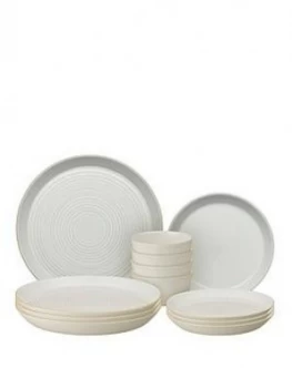 Image of Denby Impression Cream 12 Piece Dinnerware Set