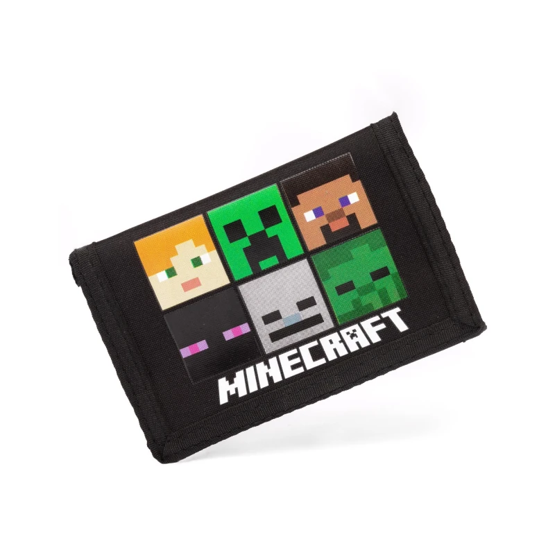 Image of Minecraft Velcro Wallet Black