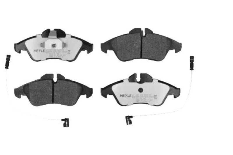 Image of MEYLE 025 239 9020/PD Brake pad set Front Axle, incl. wear warning contact, MEYLE-PD Quality, with anti-squeak plate Brake Pad Set,disc brake (402)