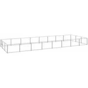 Image of Vidaxl - Dog Kennel Silver 24 m² Steel Silver