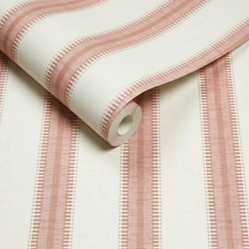 Image of Superfresco Easy Sonnet Stripe Pink Wallpaper