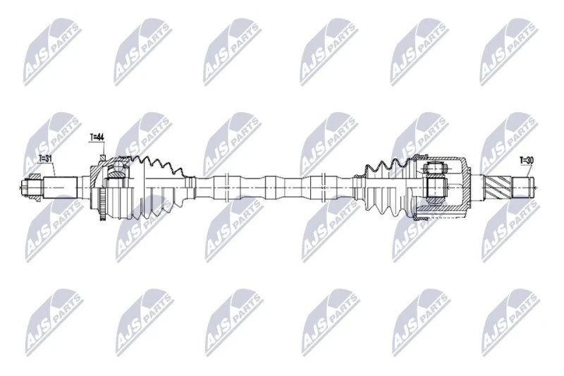 Image of NTY NPW-MZ-134 Drive shaft Rear Axle Right Drive Shaft (13)