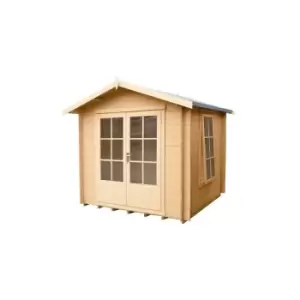 image of Barnsdale Log Cabin Home Office Garden Room Approx 7 x 7 Feet