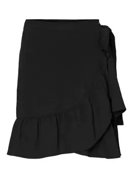 image of VERO MODA Wrap Skirt Women Black