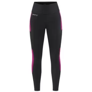 Image of Craft Womens/Ladies ADV Essence 2 Leggings (XS) (Black/Roxo)