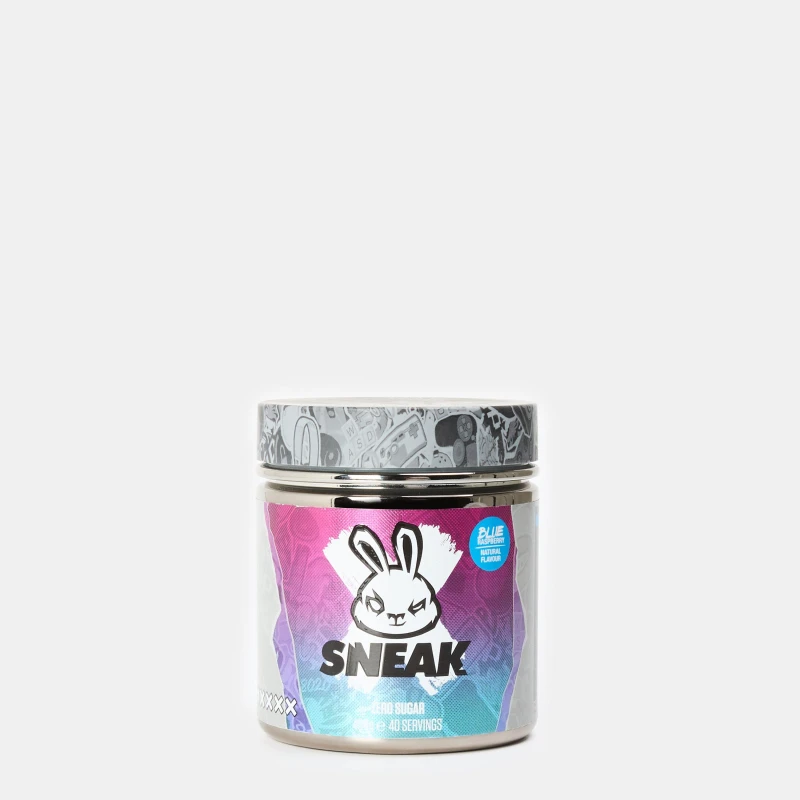 Image of Sneak Energy Blue Raspberry 400g Tub 40 Servings Merchandise unisex One Size