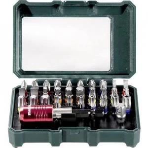 Image of Metabo Promotion 626700000 Bit set 32 Piece Slot, Phillips, Pozidriv, Allen, TORX socket, TORX BO