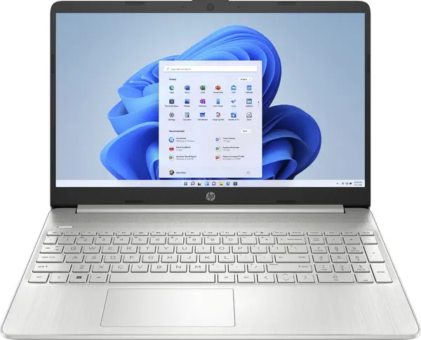 Image of HP 15s-eq2020na Laptop 39.6cm (15.6") Full HD AMD Ryzen 3 5300U 8GB DDR4-SDRAM 256GB SSD WiFi 5 (802.11ac) Windows 11 Home Silver 9U1K8EA#AB