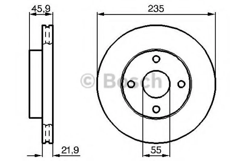 Image of Brake disc Bosch 0 986 478 787