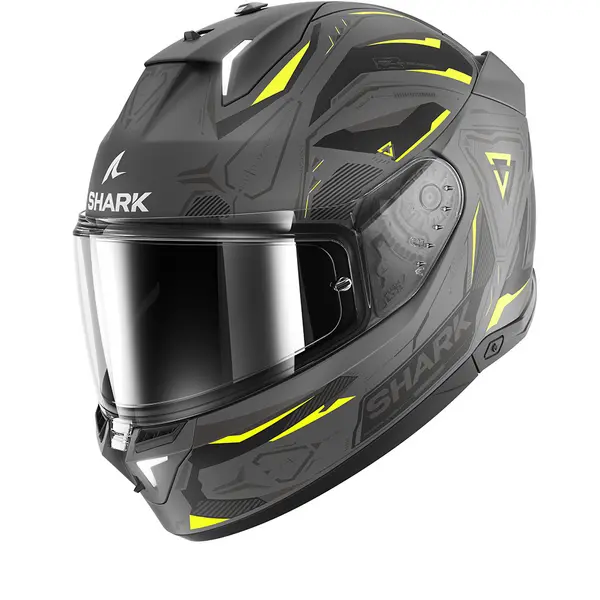 Image of Shark SKWAL i3 Linik Mat Anthracite Yellow Black AYK Full Face Helmet Size L