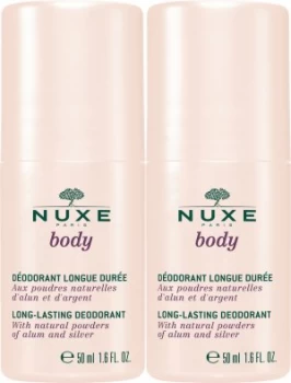 Nuxe Body Long Lasting Deodorant 2x50ml