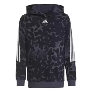 image of adidas 3 Stripes Gra Hoodie Junior Boys - Blue