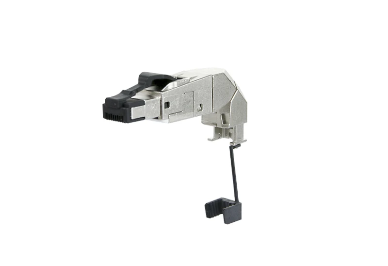 Image of METZ CONNECT 130E405042-E wire connector RJ-45 Black. Silver