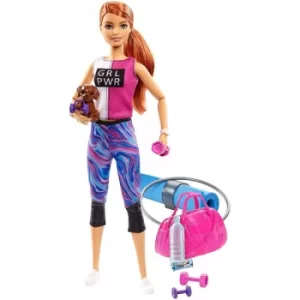 Barbie Wellness Fitness Doll with Puppy and Accessories