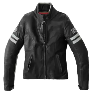 Image of Spidi Vintage Lady Ice Black Motorcycle Jacket 46
