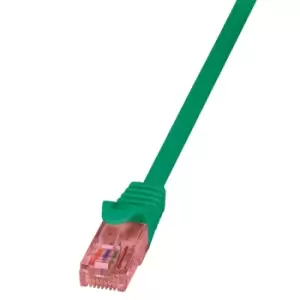 image of LogiLink 0.5m Cat.6 U/UTP networking cable Green Cat6 U/UTP (UTP)