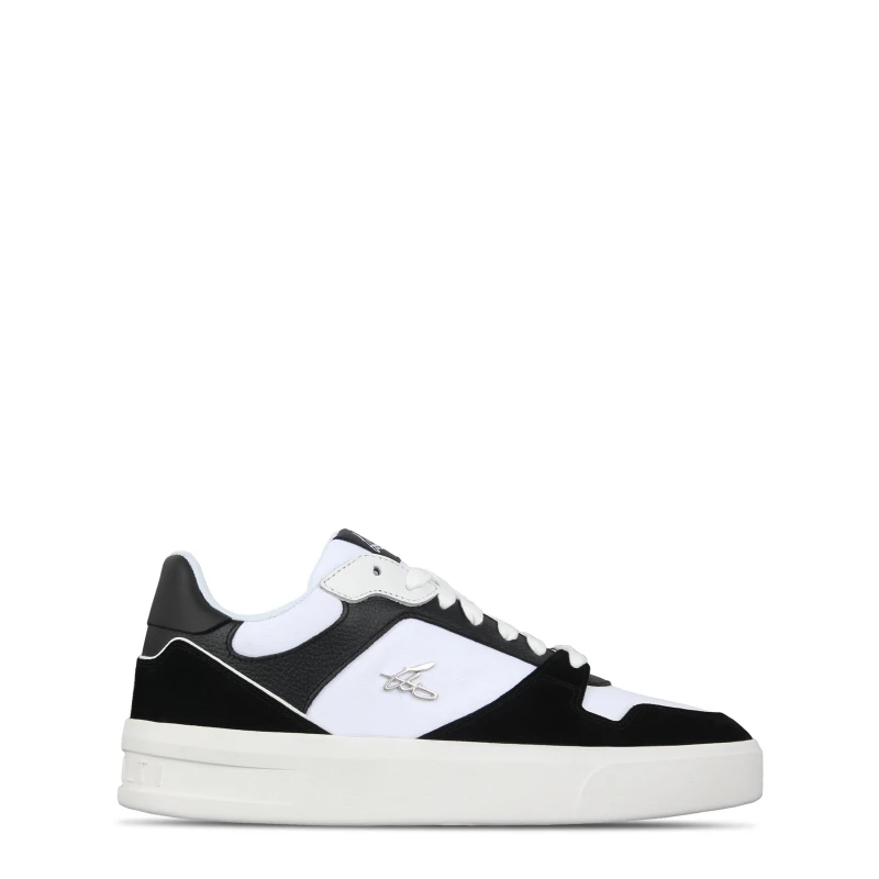 Image of Loyalti T-Clip Set Lace Up Sneakers Black/White male 7 (41)