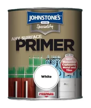 image of Specialty Paints Any Surface Primer White 750ml - Johnstones