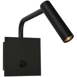 image of Netlighting Merano Carolina Reading Light Sand Black Aluminium LED 3W 3000K 190L