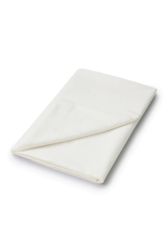 Image of Helena Springfield Helena Springfield 'Plain Dye' Polycotton Flat Sheet in Ivory Size: Double Flat Ivory Double Flat Unisex 5016709438117