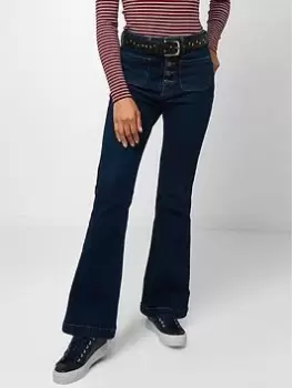 image of Joe Browns Vintage Valerie Flared Jeans-Indigo, Size 10, Women