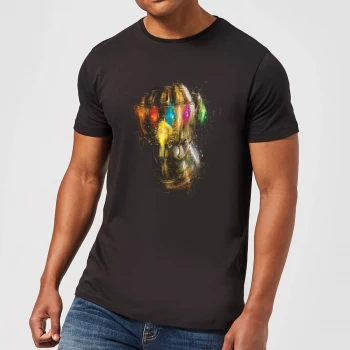 Image of Avengers Endgame Infinity Gauntlet Warlord Mens T-Shirt - Black - 3XL - Black