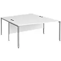 Image of Dams International Wave Desk MB16WBSWH 1,600 x 2,000 x 725 mm