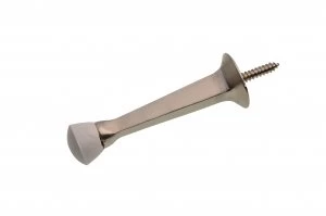 Image of Wickes Solid Door Stop - Satin Nickel
