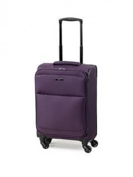 Image of Rock Luggage Ever-Lite Carry-On 4 Wheel Purple Suitcase