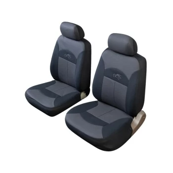 image of Car Seat Cover Celcius - Front Pair - Black/Grey - 14012 - Cosmos