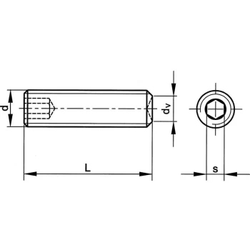 Image of M12X20 Skt Set Screw - Plain Cup (GR-45H) (14.9)- you get 5 - Qualfast