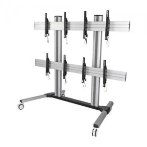 Image of Tripp Lite Mobile Quad Screen Video Wall For Four 45" to 55" TVs and