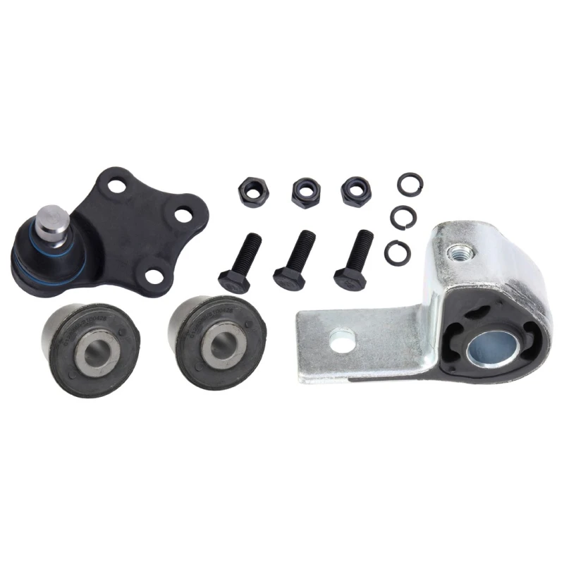 Image of RIDEX 771R0007 Repair Kit, wheel suspension Lower, with rubber mount Repair Kit,wheel suspension (771)