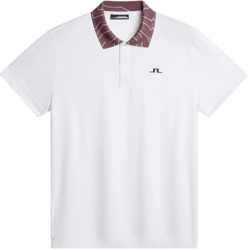 Image of J Lindeberg Golf Mens Short Sleeve Performance Polo Shirt Short Sleeve Performance Polos Small White 36105701350