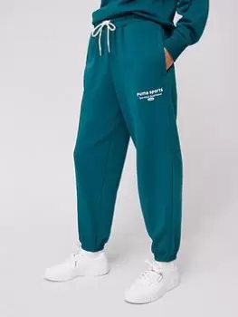 image of Puma Team Sweatpants Tr, Dark Green, Size L, Women