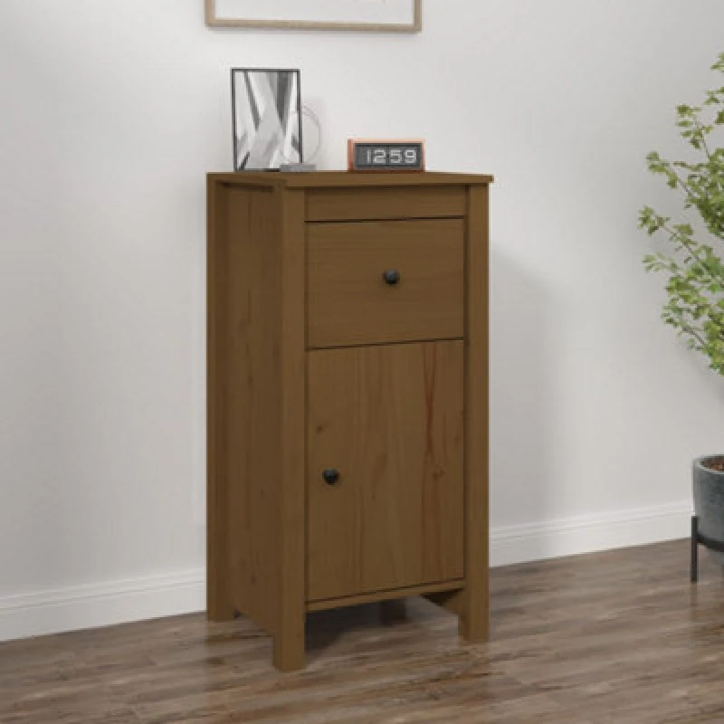 Image of VIDAXL Sideboard Honey Brown 40x35x80cm Solid Wood Pine Vidaxl 8720286922514