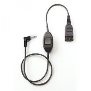 image of Jabra QD Cord w. PTT 0.3 m Black