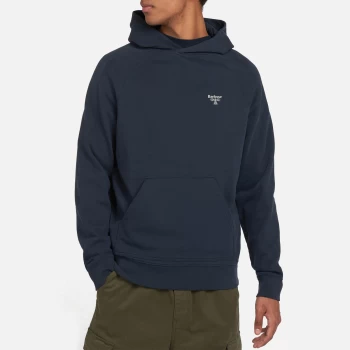 Image of Barbour Beacon Mens Pop Over Hoodie - Navy - L