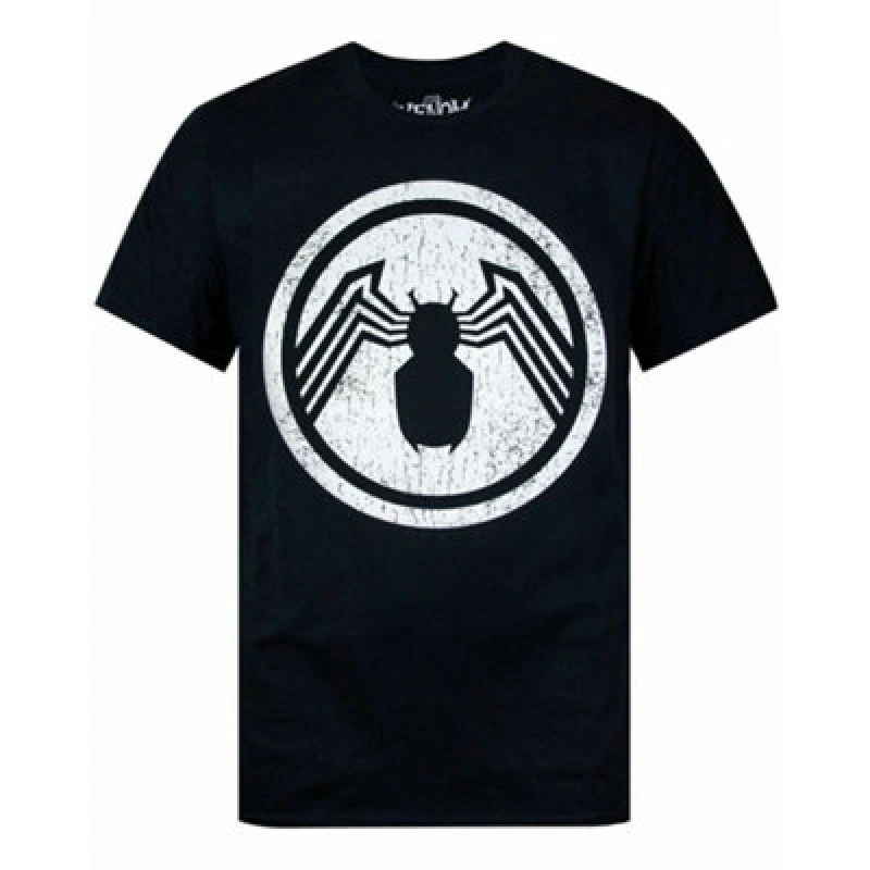 Image of (Large) Marvel Short Sleeved T-Shirt (Mens Black)