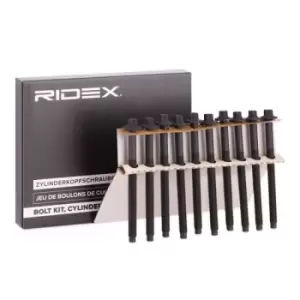 Image of RIDEX Cylinder Head Bolt Kit Male Torx 1217B0011 Bolt Kit, cylinder head OPEL,FORD,FIAT,GRANDLAND X (A18),Crossland X (P17),Corsa F,Zafira Life (K0)