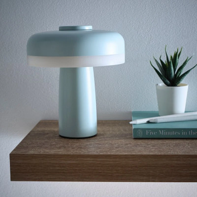 Image of K Living Lyon Blue Rechargeable LED Table Lamp Blue unisex One Size