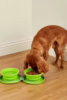 image of Collapsible Dual Pet Bowls