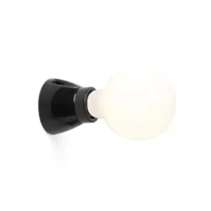 image of Netlighting Kera Globe Wall Lamp Black 1 Light E27