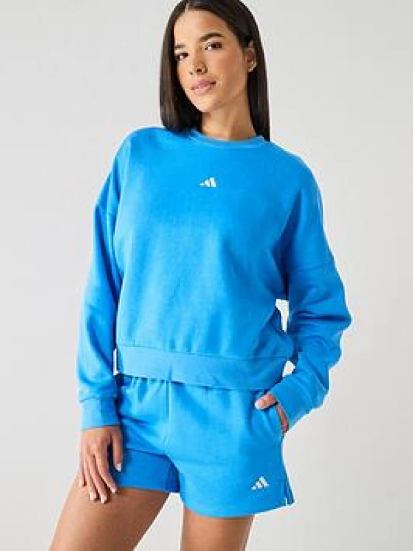 Image of Adidas Sweatshirt woman adidas Essentials Feel Cozy Bleu Female L